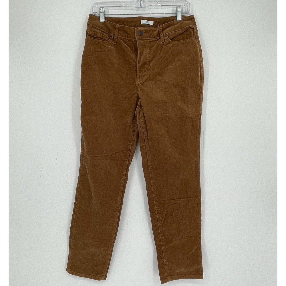 Croft & Barrow Women's Brown Corduroy Straight Leg Pants Size 10